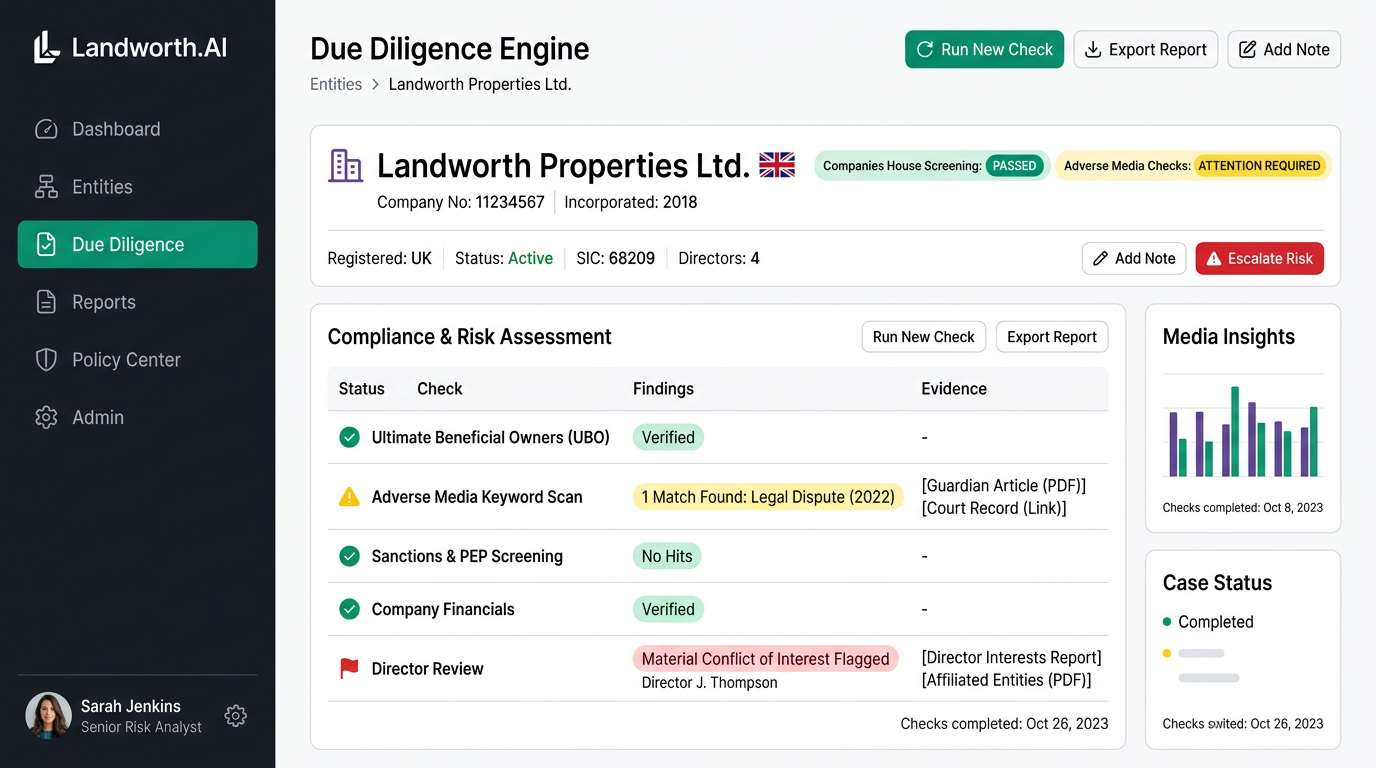 Due Diligence Engine